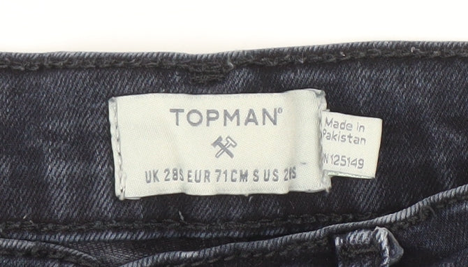 Topman Men's Blue Denim Jeans, Size S, Dark Wash