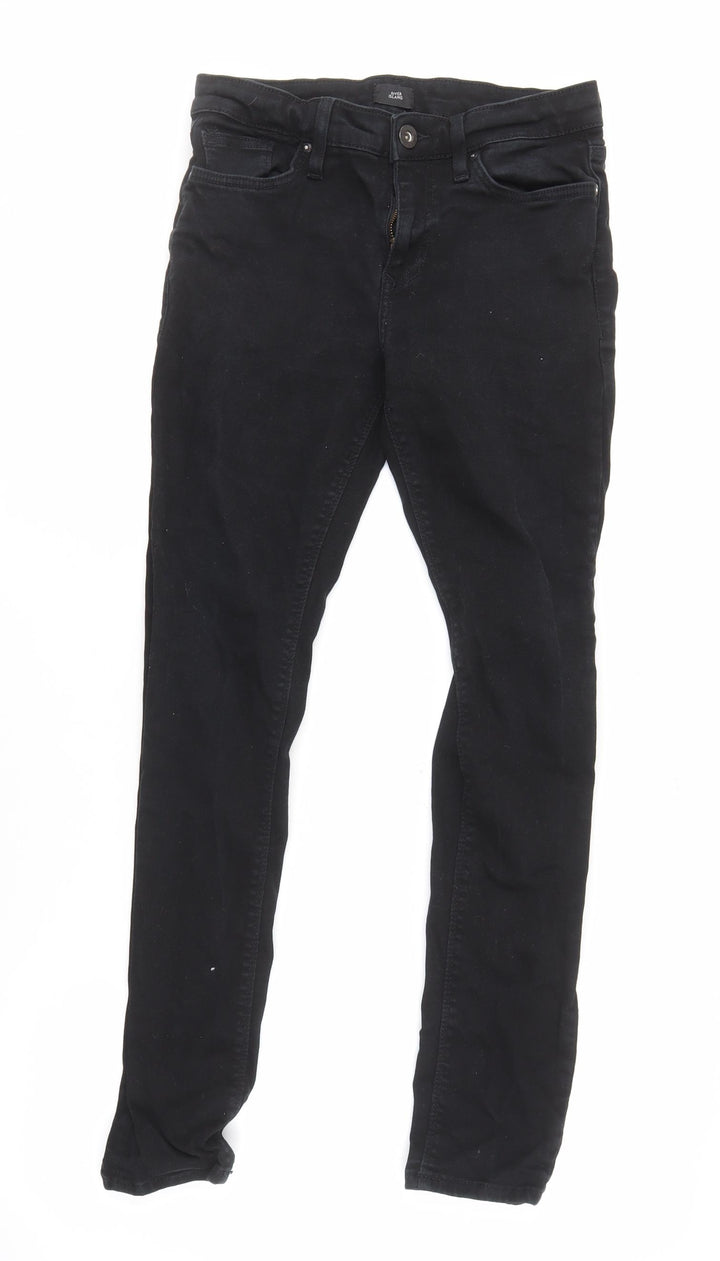 River Island Men's Black Skinny Jeans Size 30 Regular