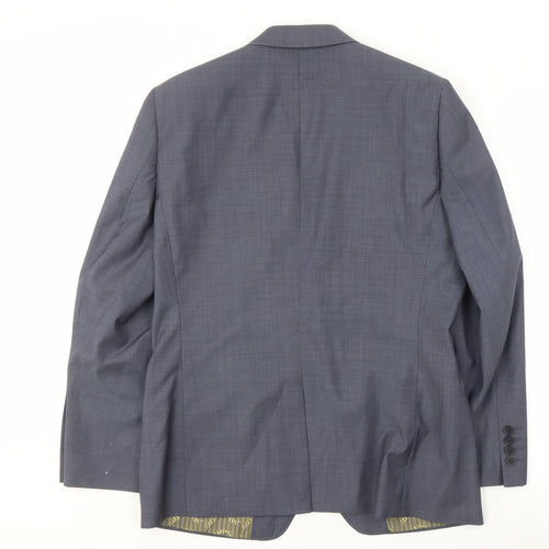 Ted Baker Men's Grey Wool Blazer, 38 S, Stylish Jacket