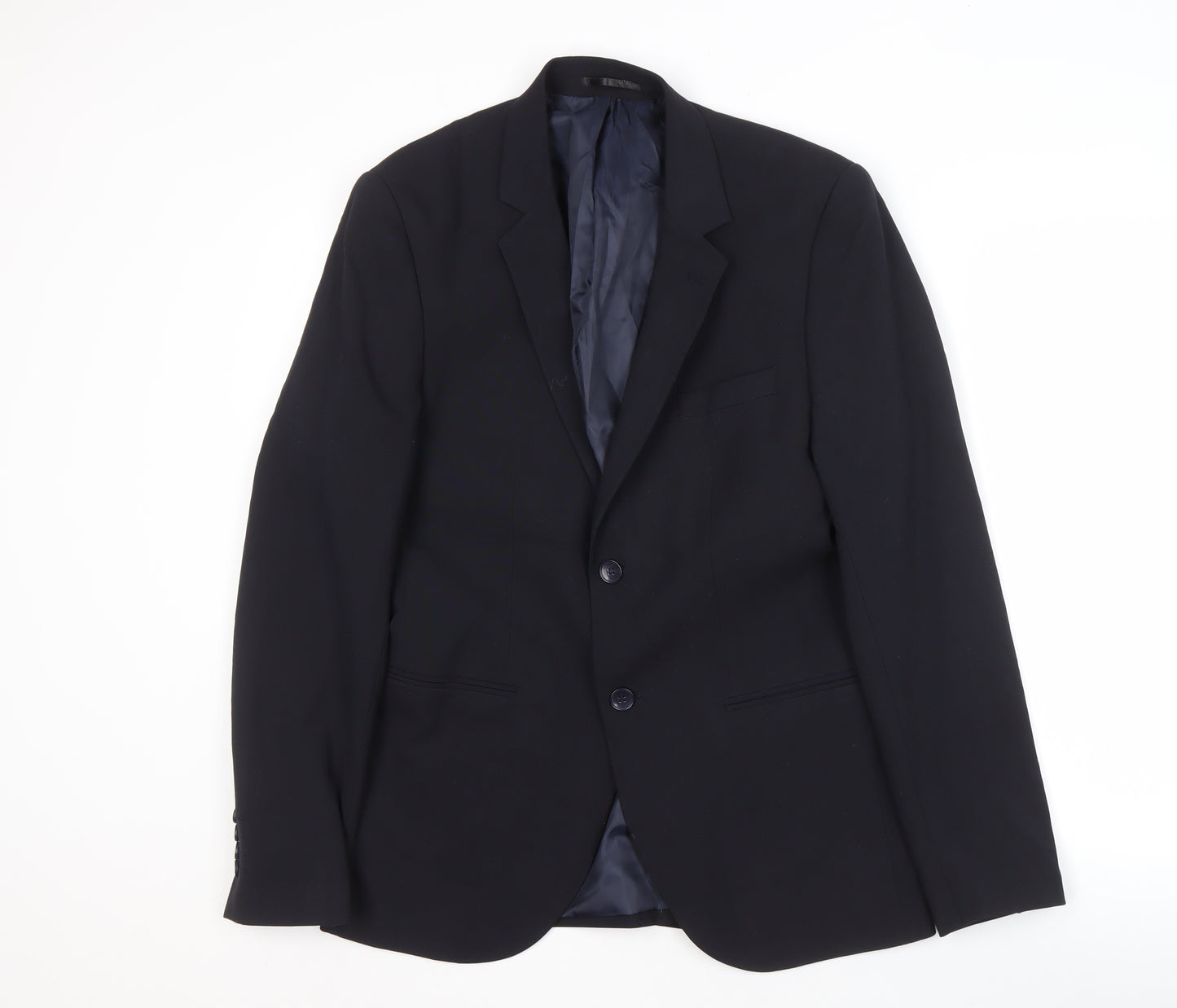 boohooMAN Men's Blue Blazer Jacket Size 38