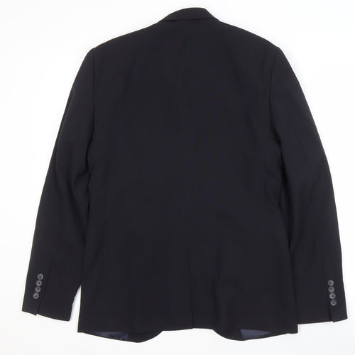 boohooMAN Men's Blue Blazer Jacket Size 38