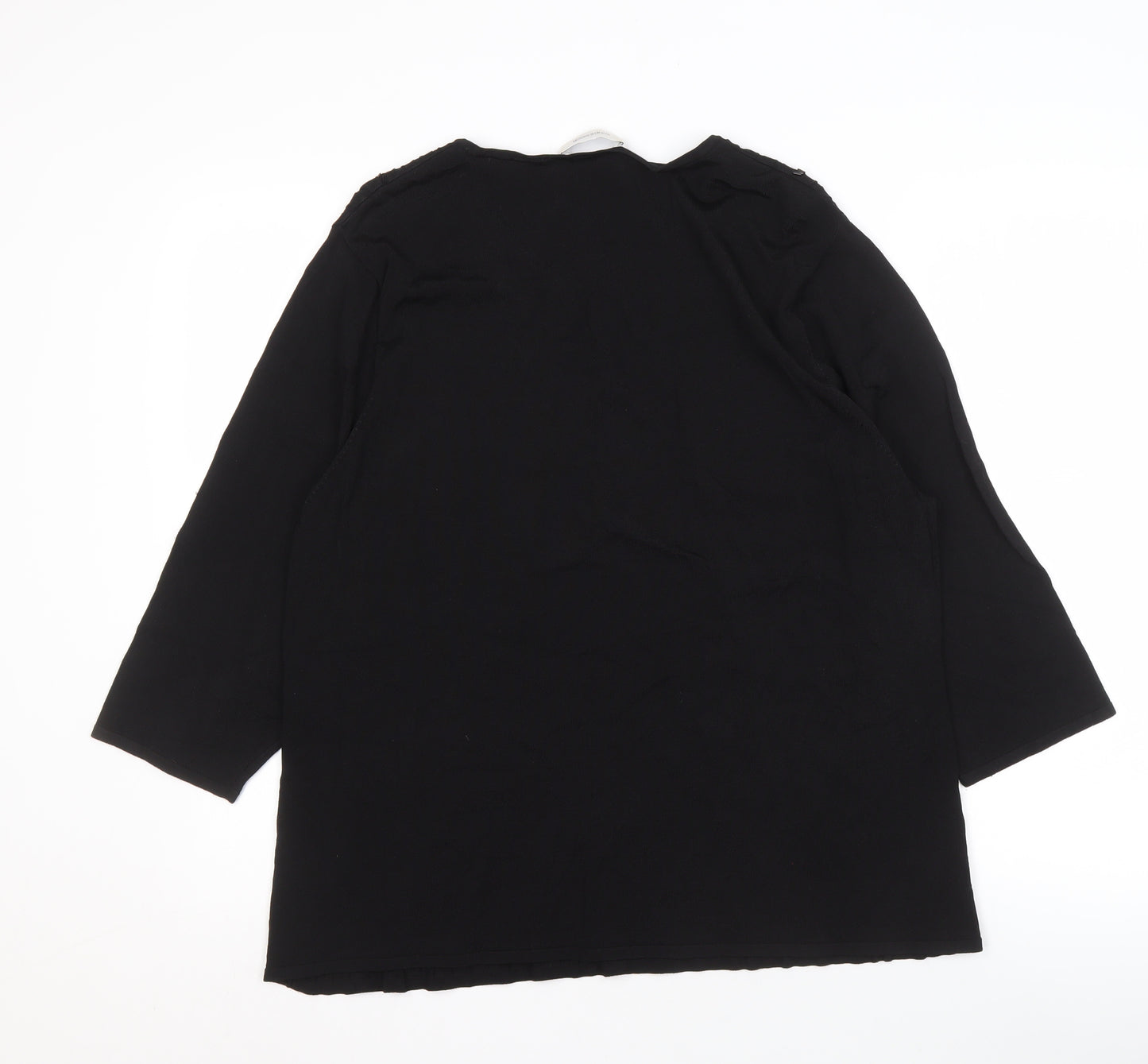 Windsmoor Women's Black 3/4 Sleeve Top, Size L