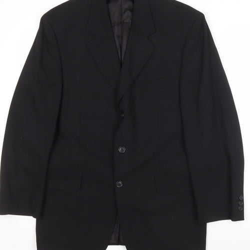 Pierre Cardin Men's Black Classic Blazer 38S