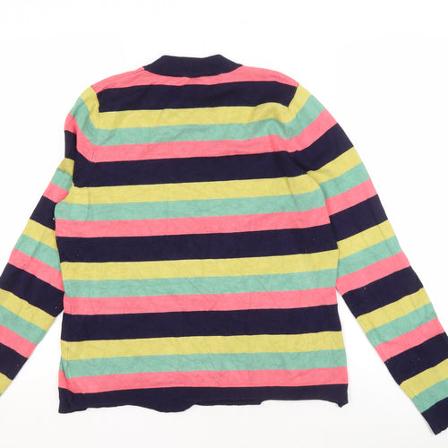 Harkel Women's Multicoloured Striped Jumper UK 14