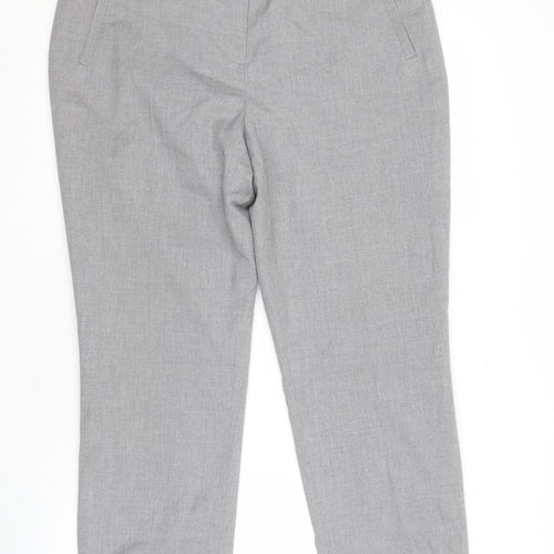 Viyella Women's Grey Trousers, Size 14, Classic Straight Fit