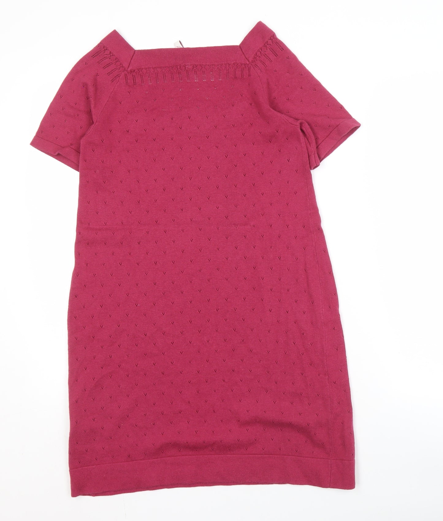 White Stuff Women's Pink Shift Dress Size 12