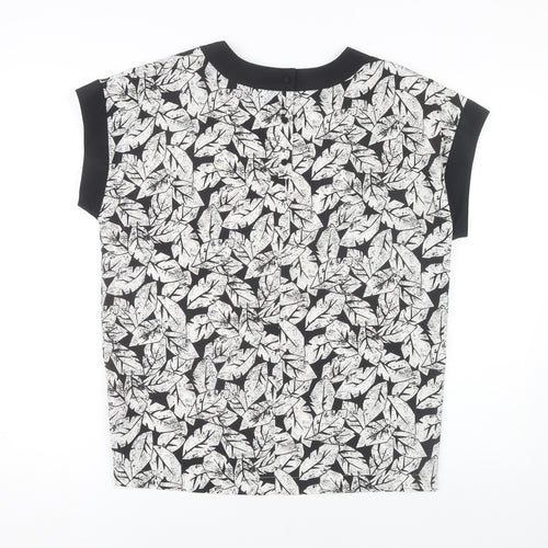 Eastex Women’s Black Floral Blouse Size 12 Regular