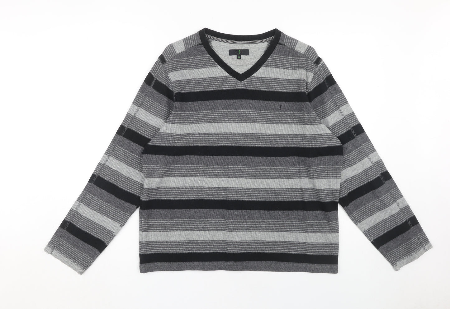 Jasper Conran Men's Grey V-Neck Pullover M