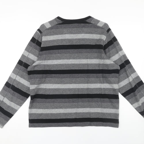 Jasper Conran Men's Grey V-Neck Pullover M