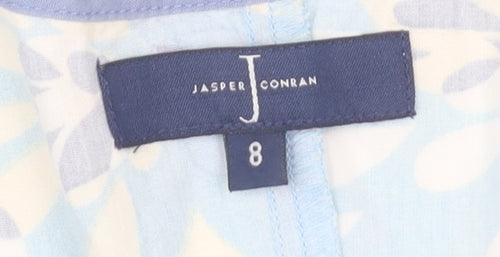 Jasper Conran Women's Blue Floral Fit & Flare Dress Size 8