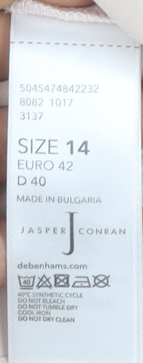 Jasper Conran Beige Women's Blouse Size 14