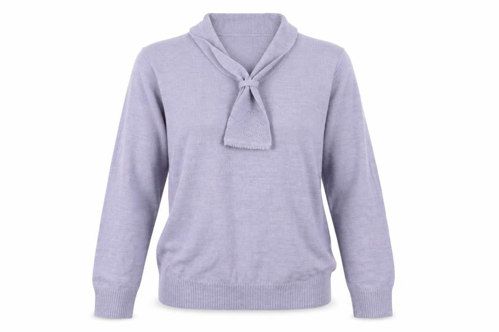 Front view of Honor Millburn Women's Purple jumper, size M