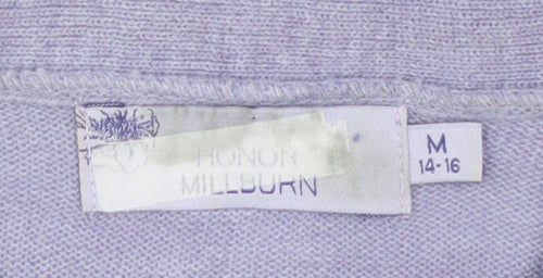 Honor Millburn Women's Purple Pullover Jumper Size M