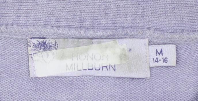 Honor Millburn Women's Purple Pullover Jumper Size M