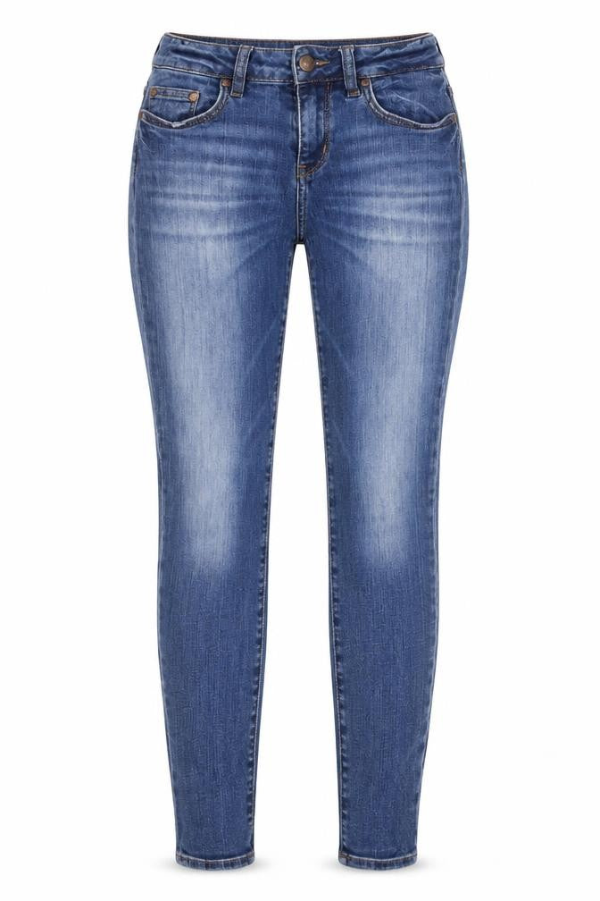 Front view of Tommy Hilfiger Women's Blue Skinny Jeans, size 26