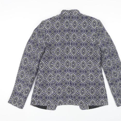 Banana Republic Women's Blue Geometric Blazer Size 6