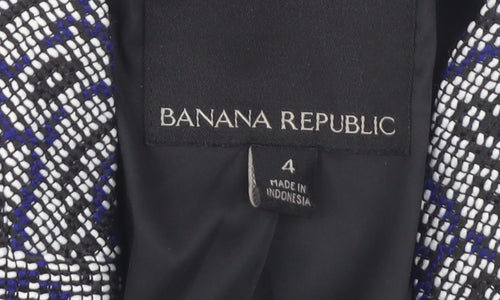Banana Republic Women's Blue Geometric Blazer Size 6