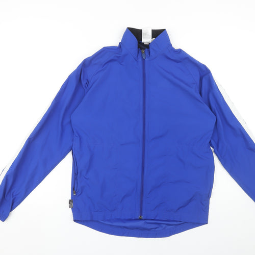 Adidas Men's Blue XS Windbreaker Jacket, Lightweight, Reflective