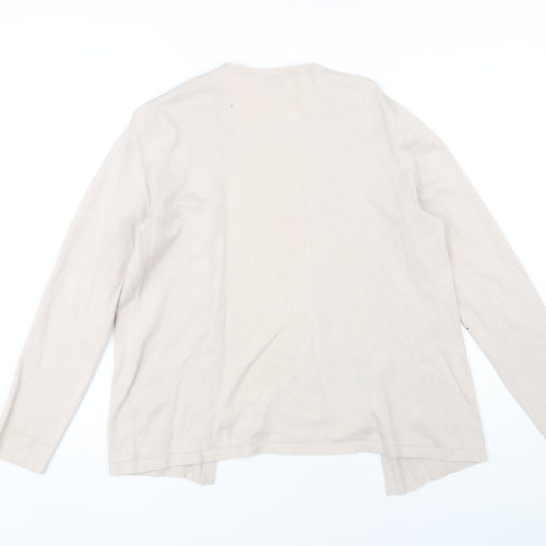 Eastex Women's Beige Open Front Cardigan Size 10
