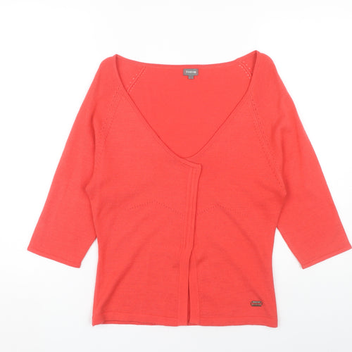 Firetrap Women's Red V-Neck Cardigan, Size M