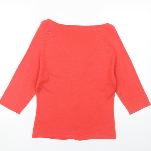 Firetrap Women's Red V-Neck Cardigan, Size M