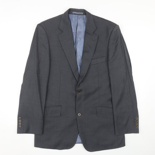 Austin Reed Men's Grey Blazer 38R Wool Formal Jacket