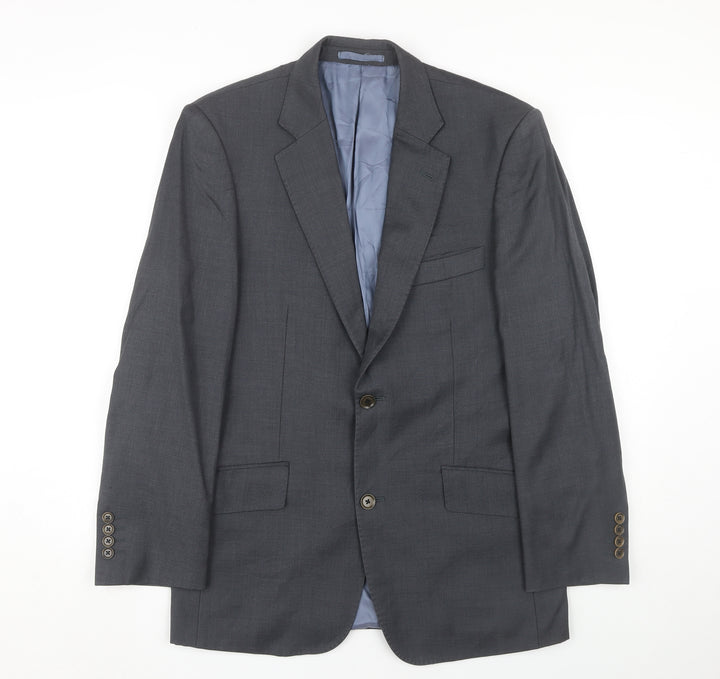 Austin Reed Men's Grey Blazer 38R Wool Formal Jacket