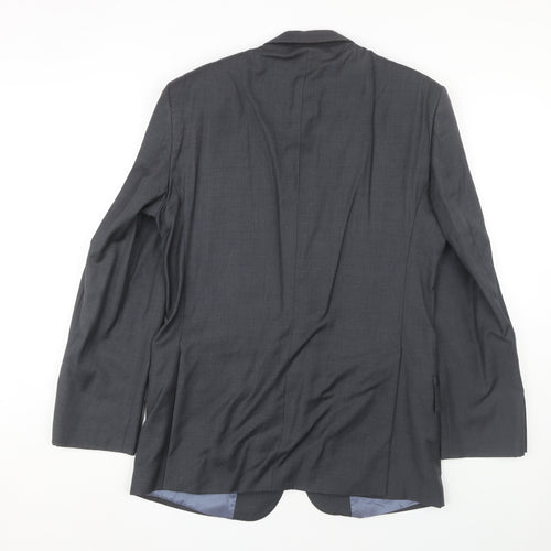 Austin Reed Men's Grey Blazer 38R Wool Formal Jacket