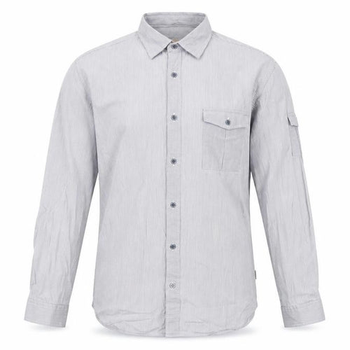Ted Baker Men's Grey Pinstripe Dress Shirt Size 16