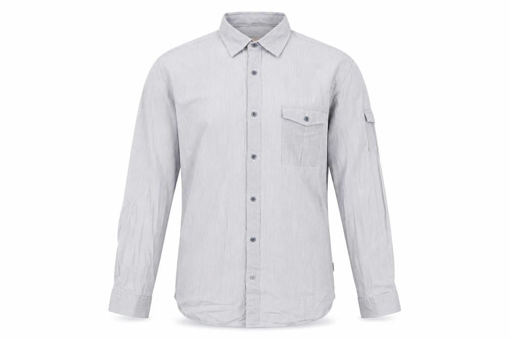 Ted Baker Men's Grey Pinstripe Dress Shirt Size 16