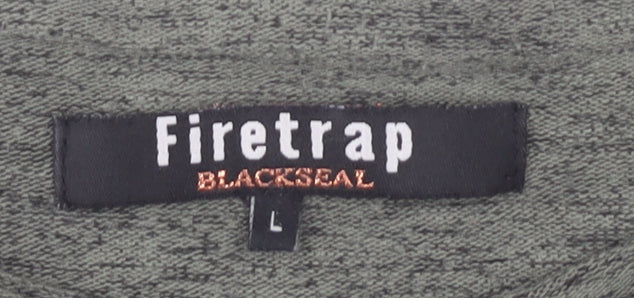 Firetrap Grey Jersey T-Shirt - Unisex Adults L
