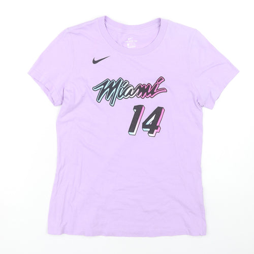 Nike Women's Purple Miami 14 Sports T-Shirt - S
