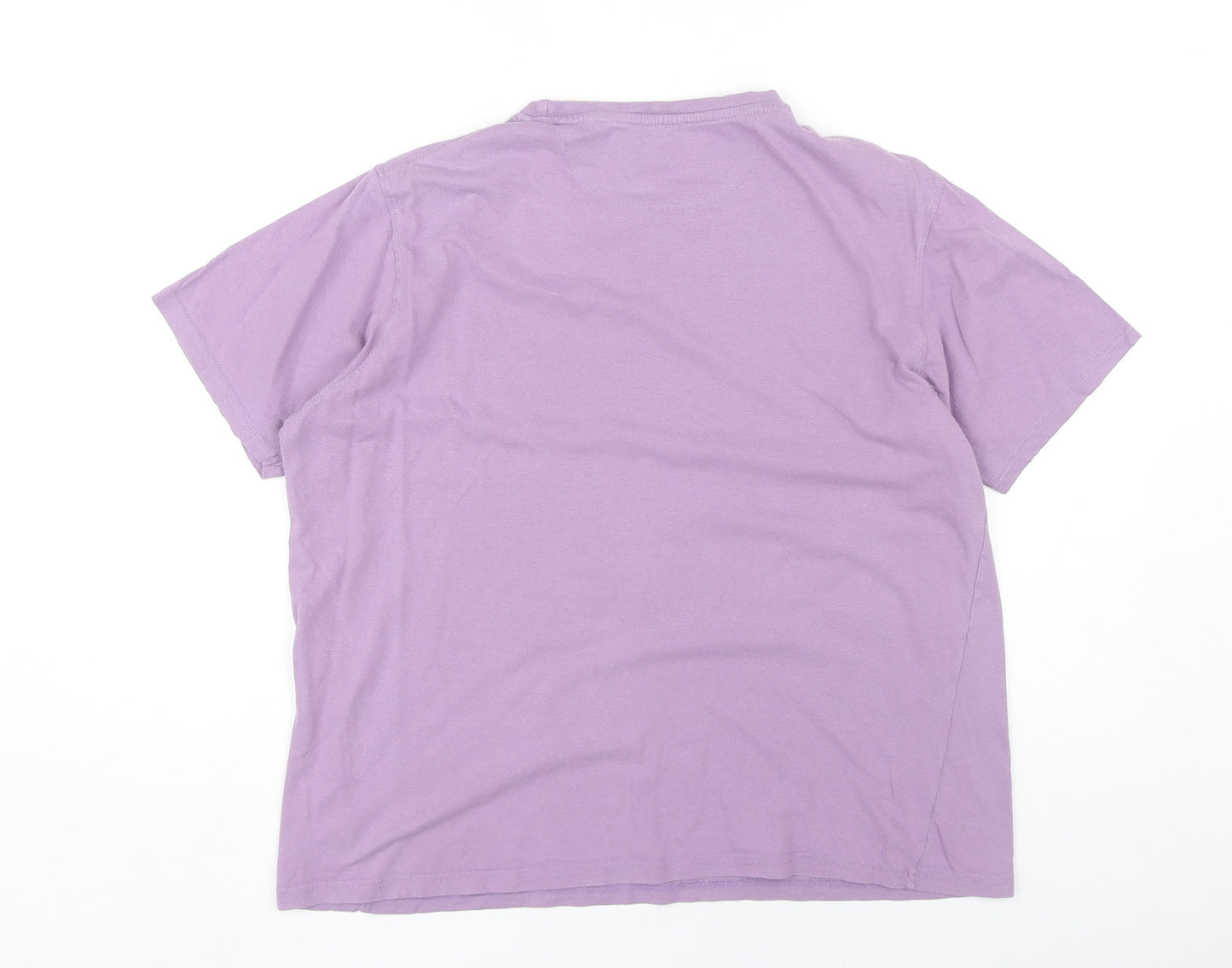 James Pringle Men’s Purple Crew Neck Cotton T-Shirt