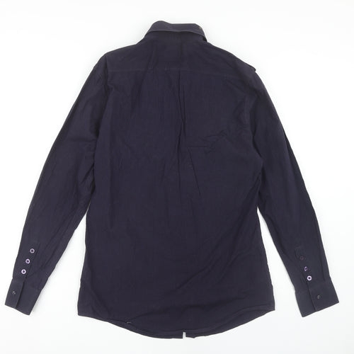 Jeff Banks Men's Black Shirt S Long Sleeve Cotton