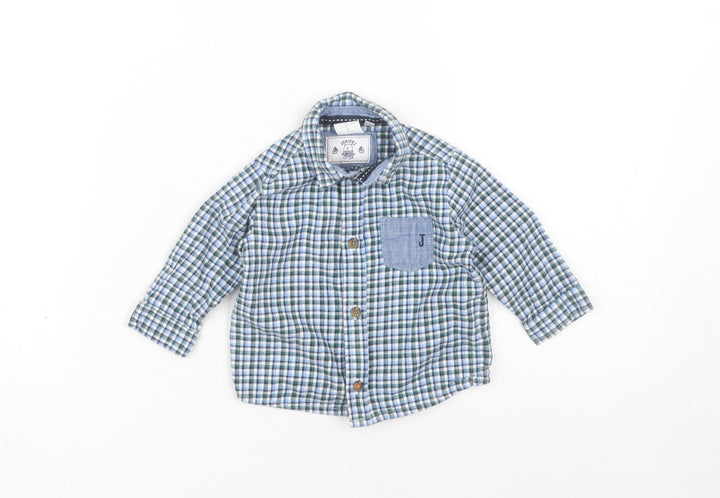 Jasper Conran Junior Boys Multicoloured Check Button-Up 6-9M