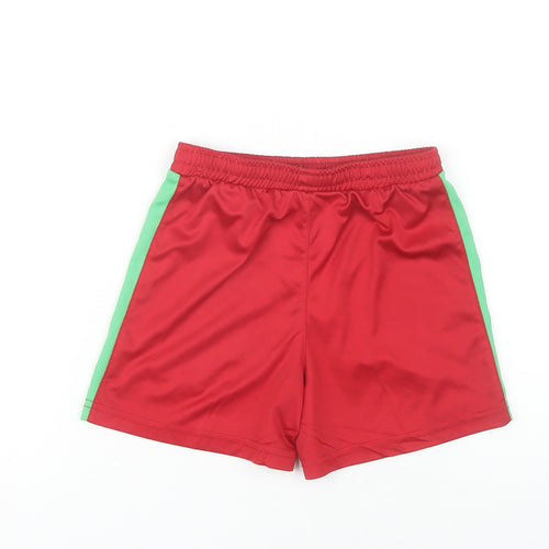 Joma Boys' Red Athletic Football Shorts, Size 6 Years