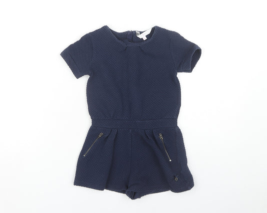 Jasper Conran Girls Blue Jumpsuit Age 5-6 Years