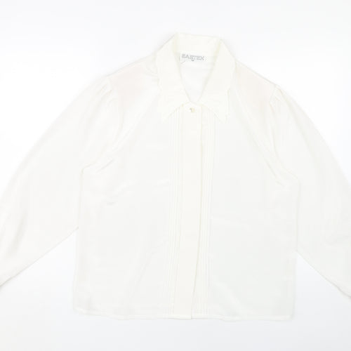Eastex Women's White Collared Blouse Size 12