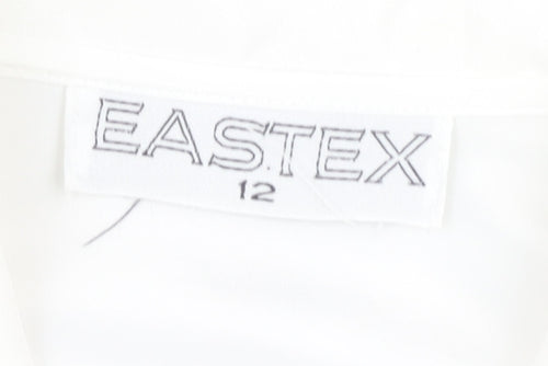 Eastex Women's White Collared Blouse Size 12