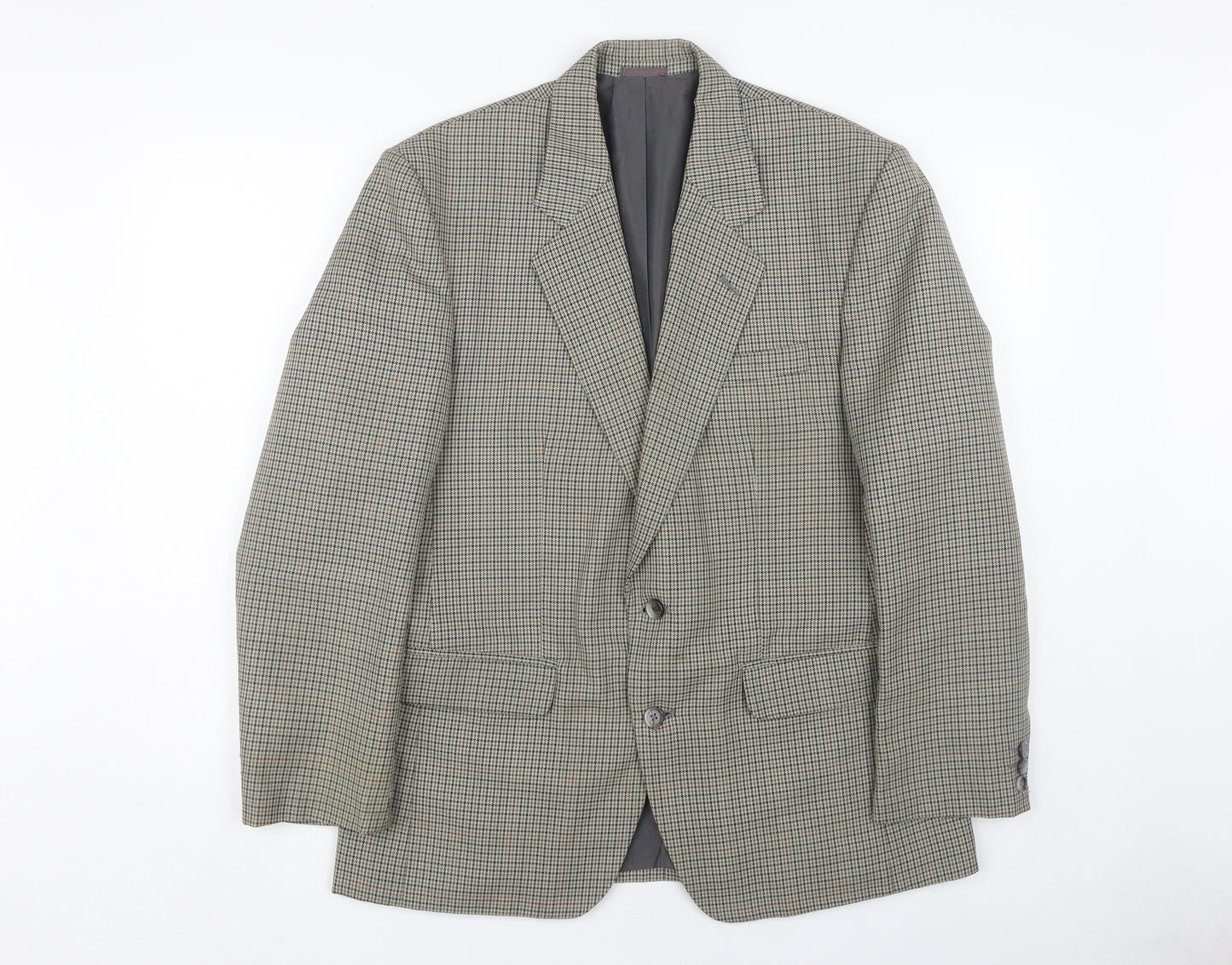 Centaur Men's Grey 40 Blazer, Check Pattern, Vintage
