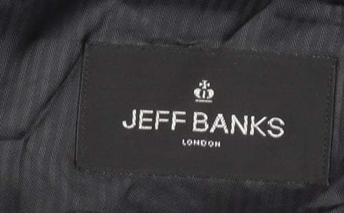 Jeff Banks Men's Grey Blazer, 42 Regular Fit, Formal Wear