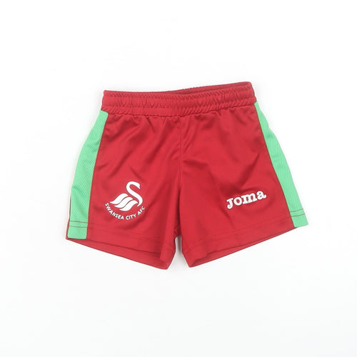 Joma Unisex Baby Red Shorts, 6-9 Months - Play Activewear