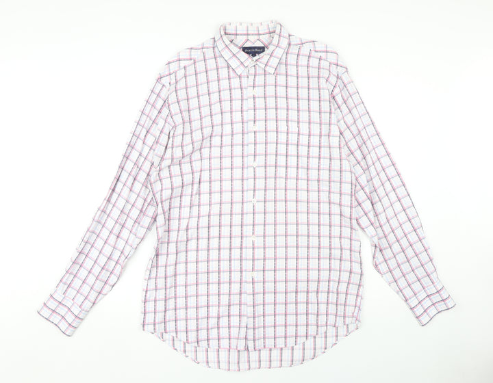 Austin Reed Men's Multicoloured Check Shirt L
