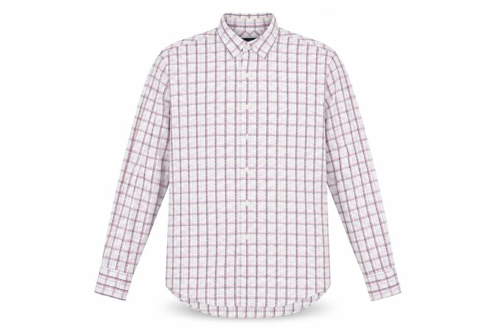Front view of Austin Reed Men's Multicoloured Check Shirt L