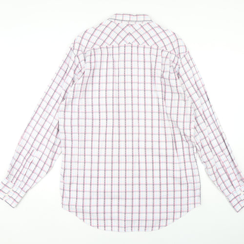 Austin Reed Men's Multicoloured Check Shirt L