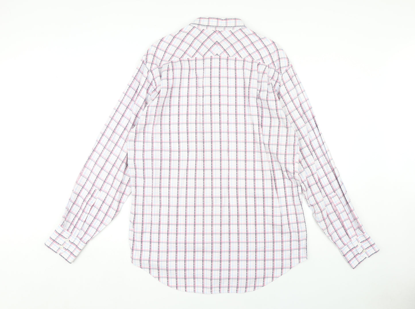 Austin Reed Men's Multicoloured Check Shirt L