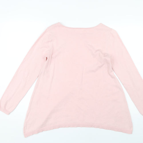 WoolOvers Women's Pink Pullover Jumper XS
