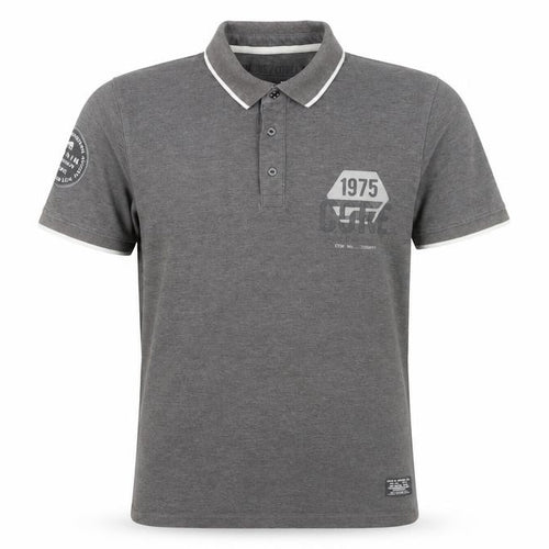 Jack & Jones Men's Grey Polo Shirt, Short Sleeve Casual