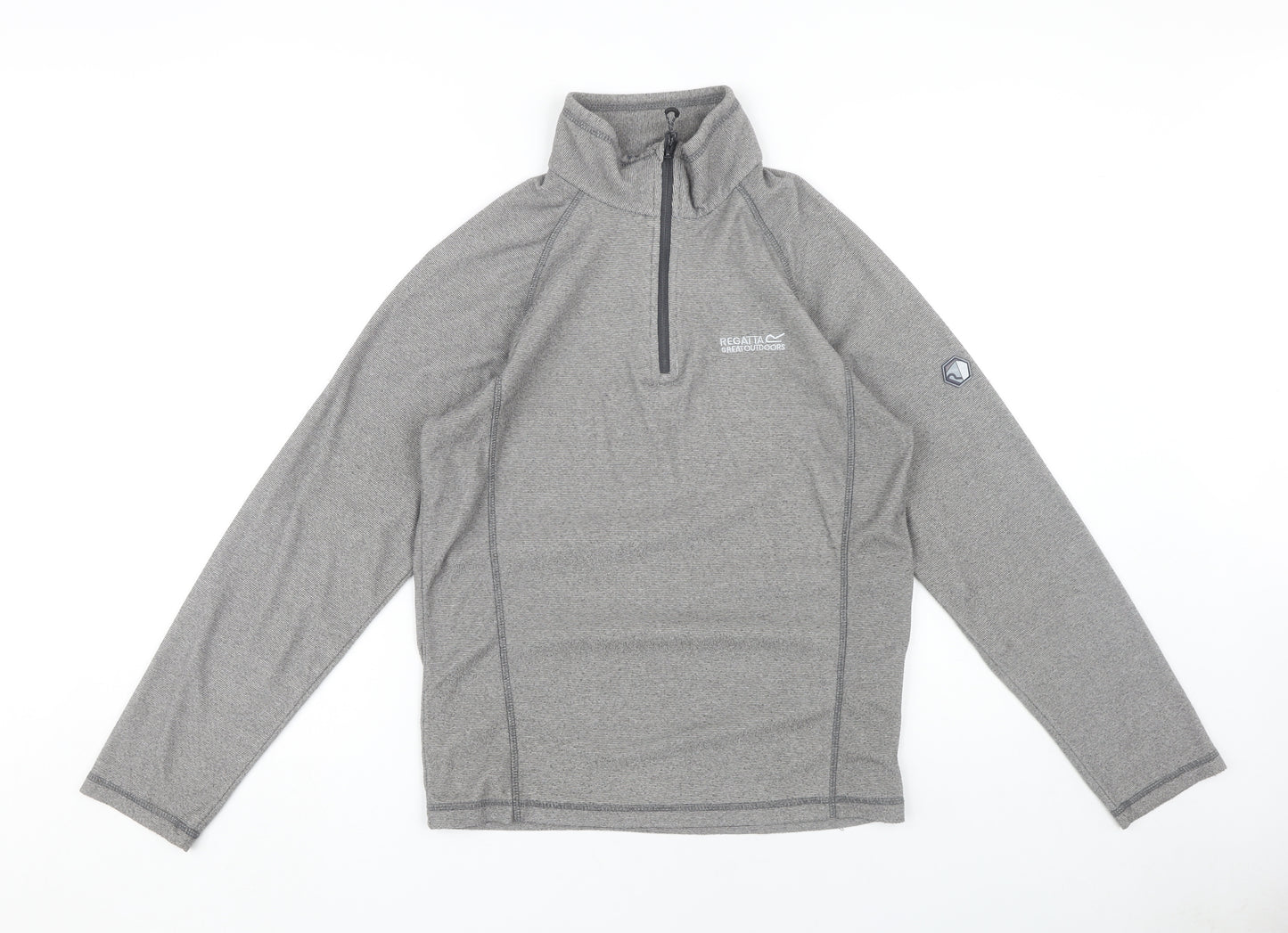 Regatta Men's Grey Lightweight 1/4 Zip Sweatshirt S