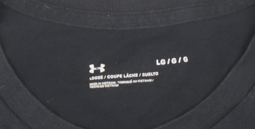 Under Armour Men's Black Graphic Tee Size L Relaxed Fit